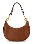 Smooth Calfskin Medium Strap Ava Shoulder Bag Tan