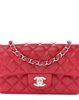 Caviar Quilted Mini Rectangular Flap Pink