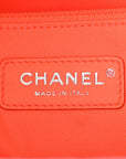 Mixed Fibers Calfskin Medium Deauville Tote Pink Orange