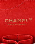 Lambskin Quilted Jumbo Double Flap Red