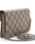 GG Supreme Monogram Super Mini Dionysus Shoulder Bag Taupe
