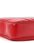 Calfskin Matelasse Monogram Lou Camera Bag Rouge Eros