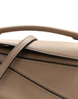 Calfskin Mini Puzzle Bag Sand