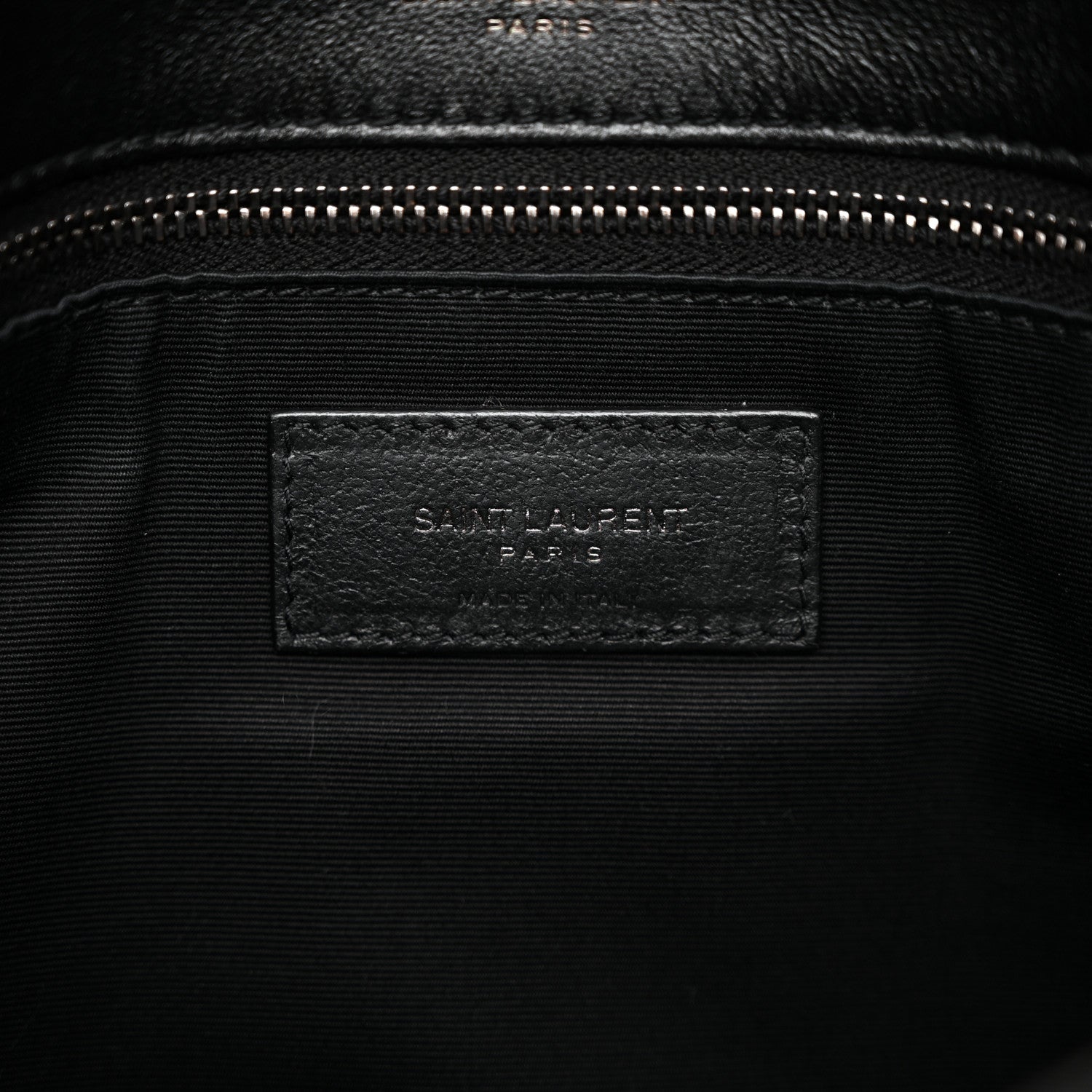 Crinkled Calfskin Monogram Medium Niki Chain Satchel Black