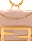 Nappa Matisse FF Embossed Nano Baguette Charm Rosa Quarzo