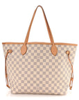 Damier Azur Neo Neverfull MM Rose Ballerine