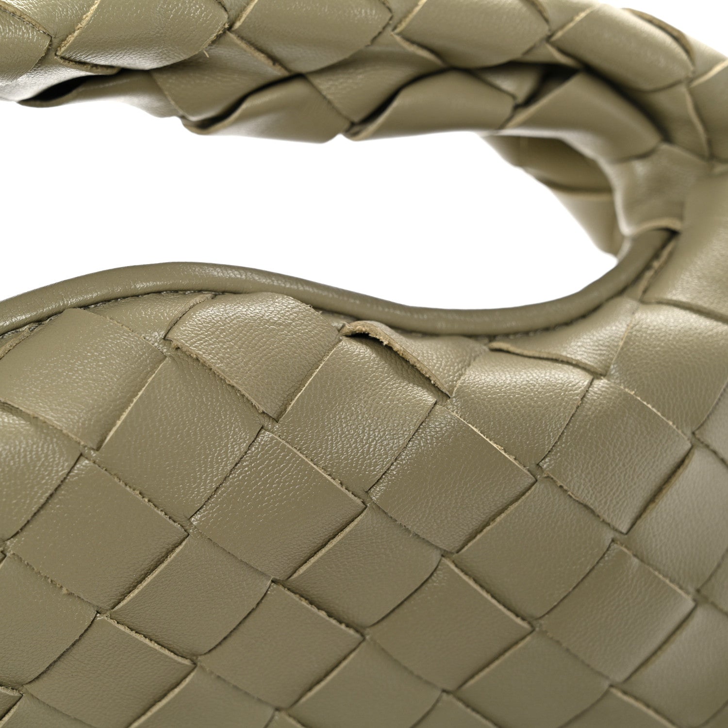 Calfskin Intrecciato Mini Hop Travertine