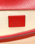 Dollar Calfskin Swarovski Crystal Small Dionysus Shoulder Bag Hibiscus Red