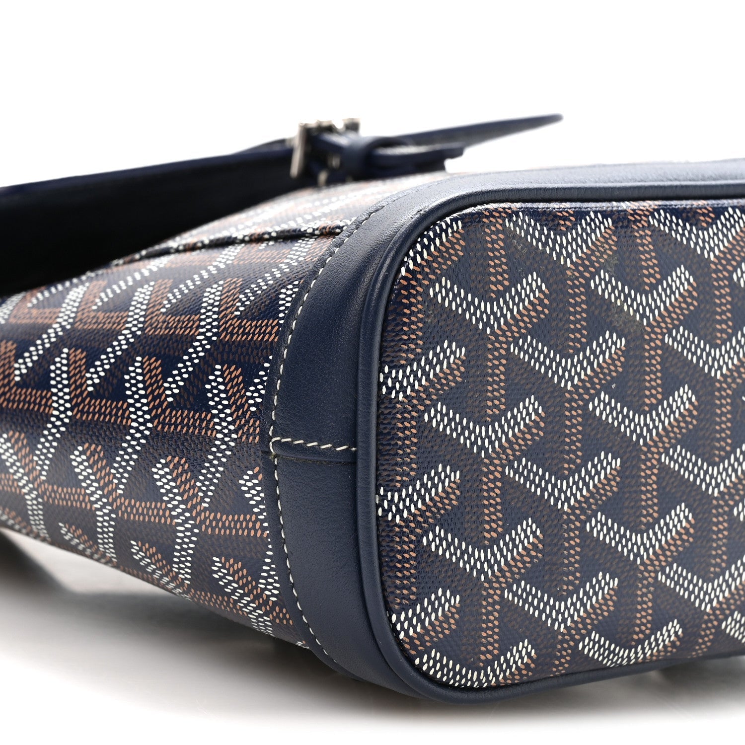 Goyardine Calfskin Mini Alpin Backpack Navy