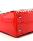 Patent Cannage Whipstitch Medium Lady D1OR Red