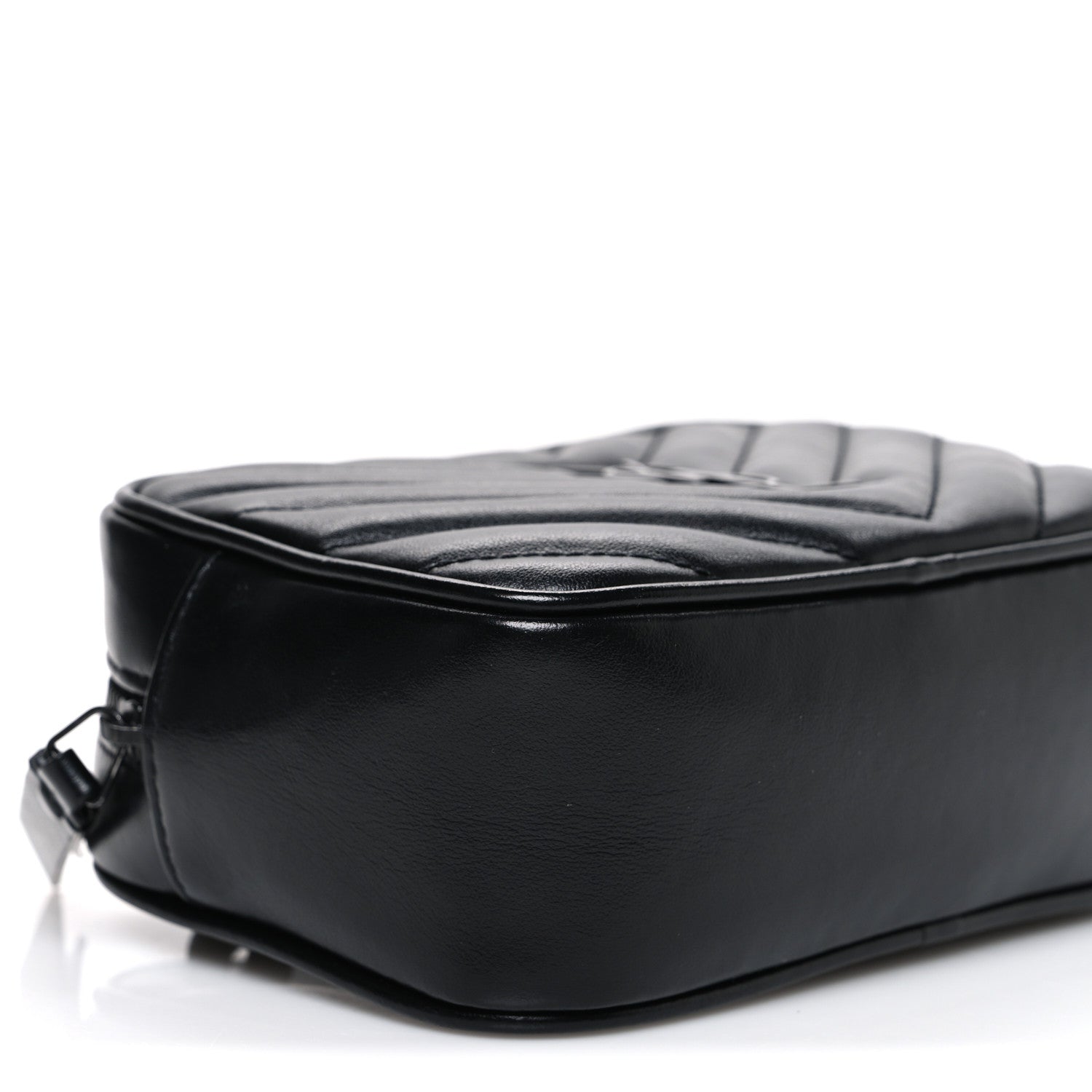 Calfskin Matelasse Monogram Lou Belt Bag Black