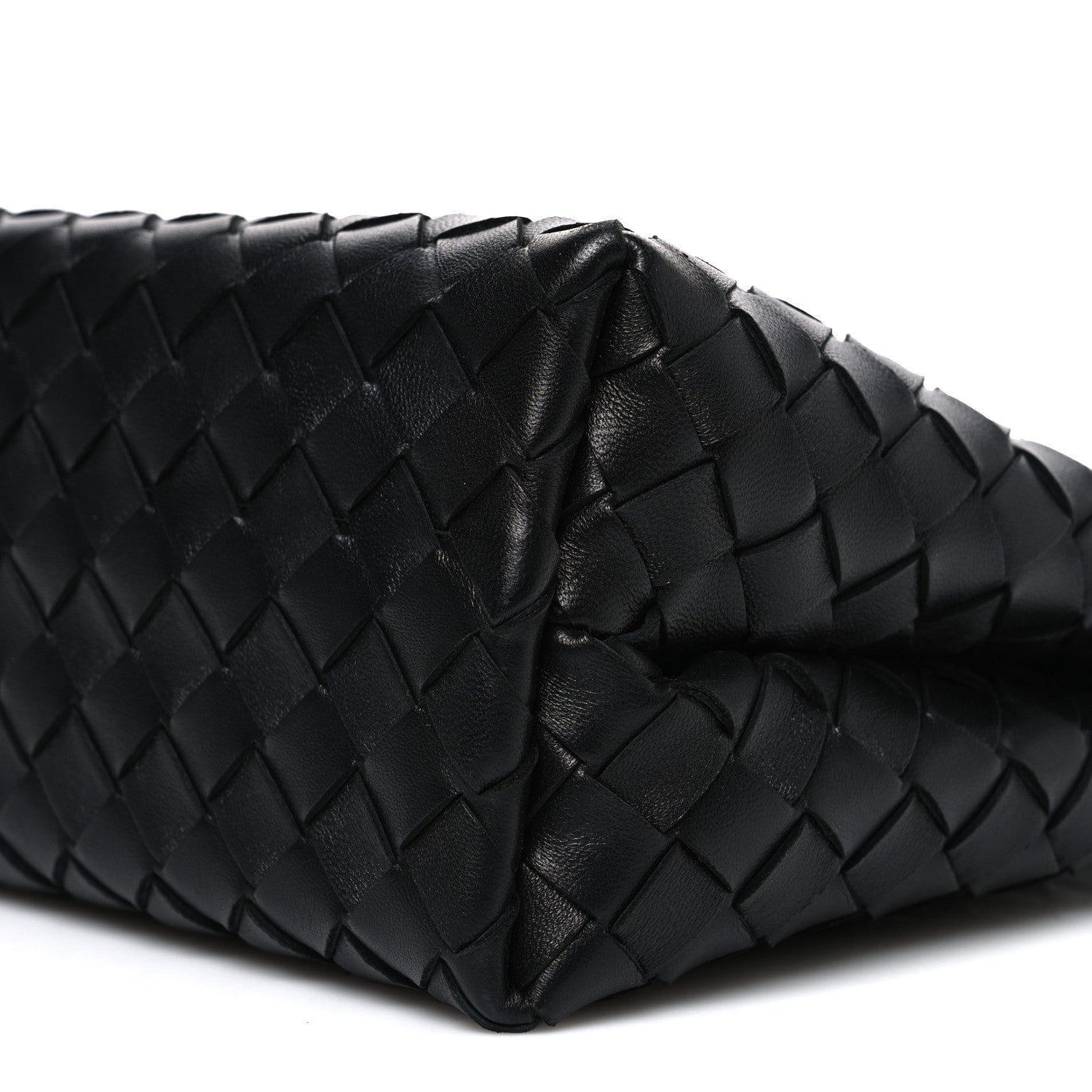 Nappa Intrecciato Small Andiamo Shoulder Bag Black