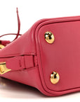 Saffiano Lux Mini Promenade Tote Fuxia