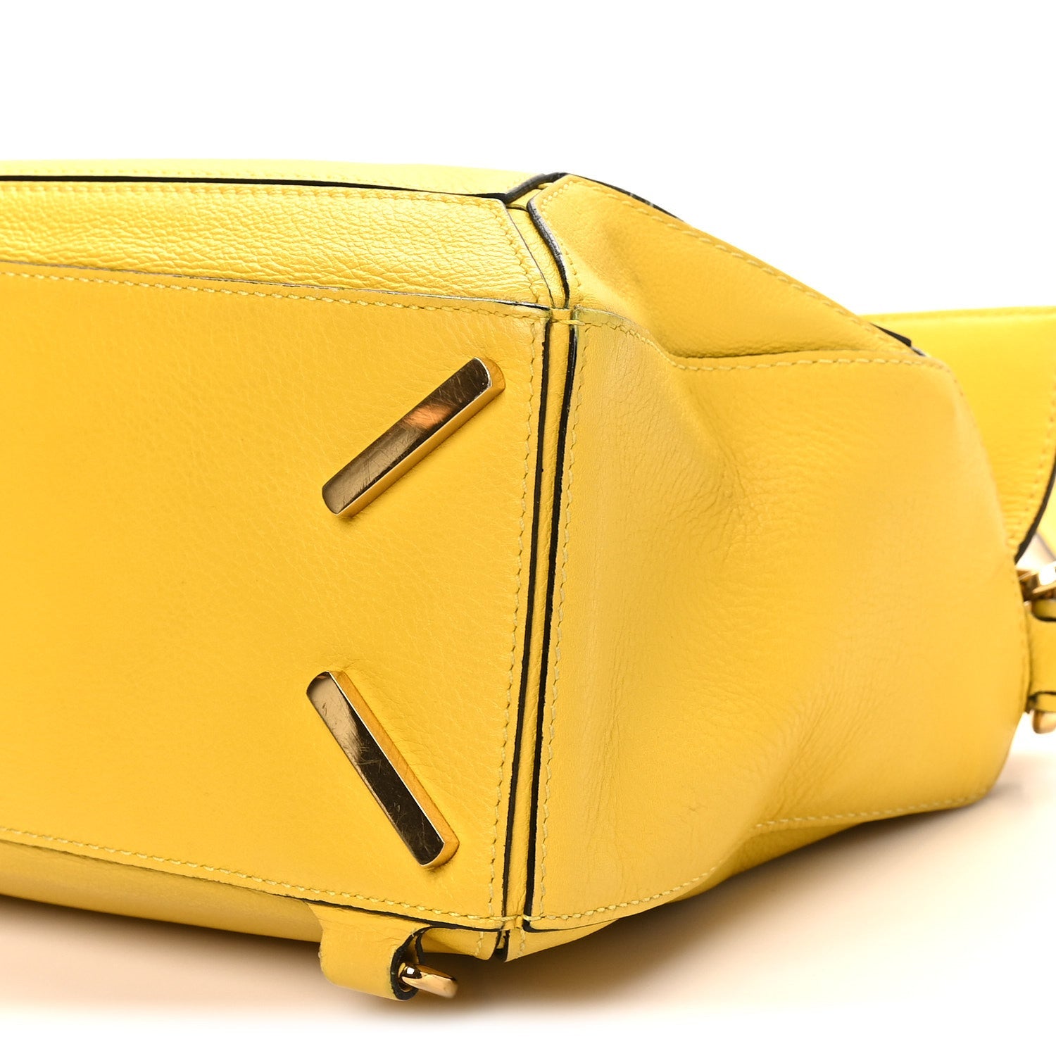Calfskin Small Puzzle Bag Yellow