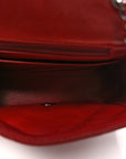 Lambskin Quilted Mini Square Flap Red