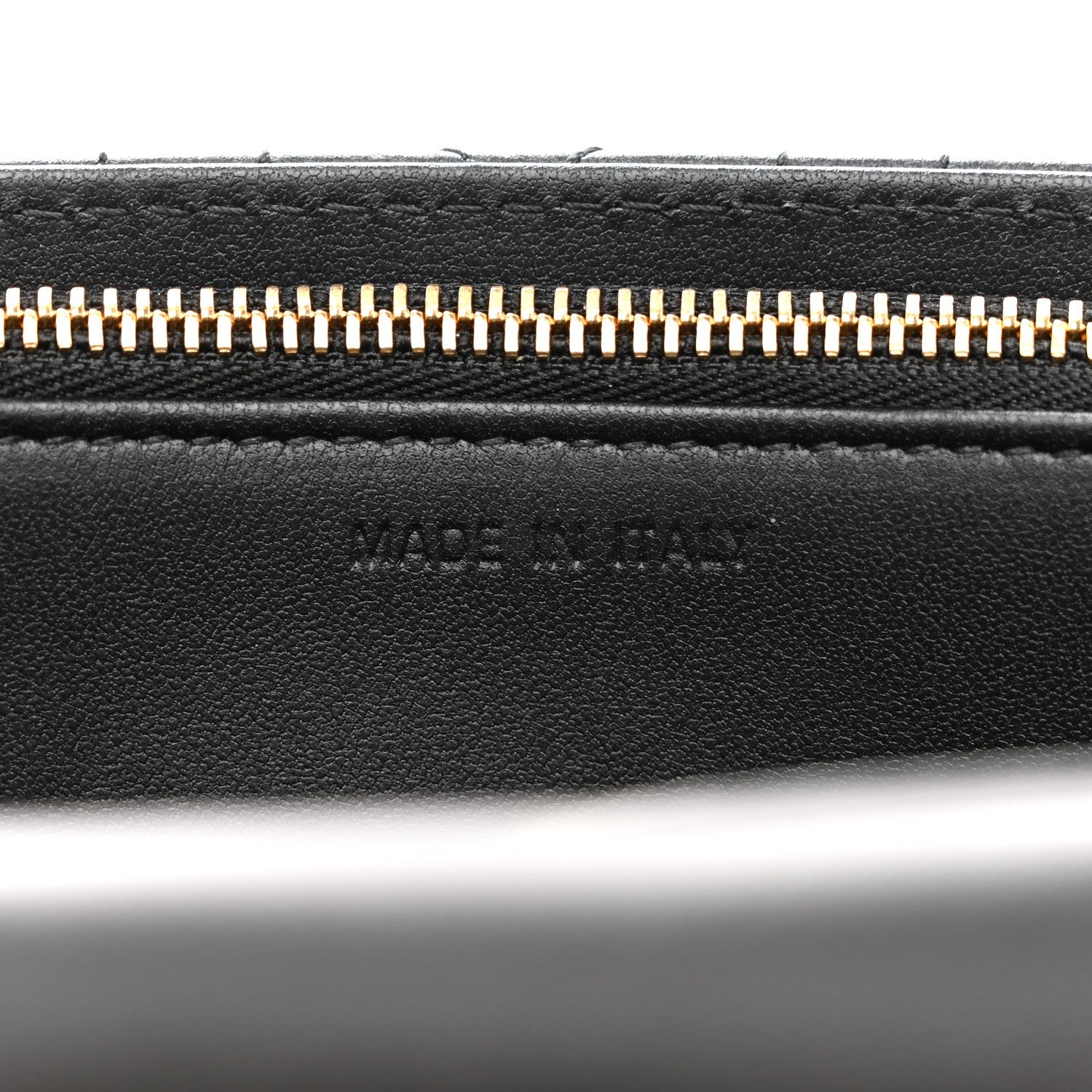 Lambskin Cannage Chain My D1OR Daily Chain Pouch Black