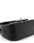 Lambskin Quilted Mini Square Flap Black