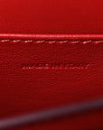 Box Calfskin Teen Classic Box Flap Bag Red