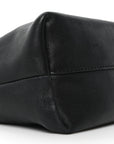 Mellow Nappa Medium Donut Chain Flamenco Knot Clutch Black