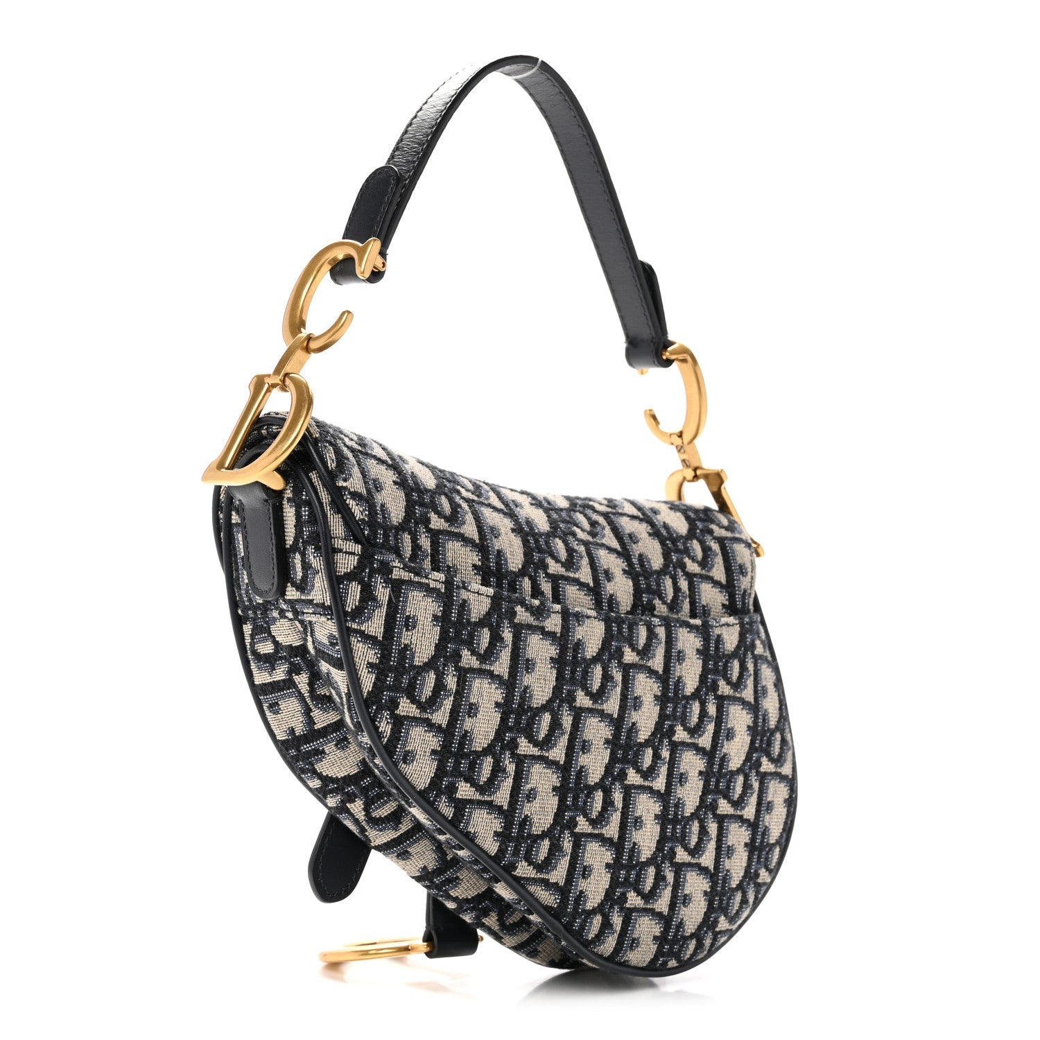 Oblique Mini Saddle Bag Blue