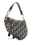 Oblique Mini Saddle Bag Blue