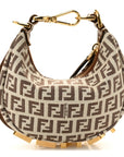 Fabric Jacquard FF 1974 Nano FNDIgraphy Hobo Charm Beige