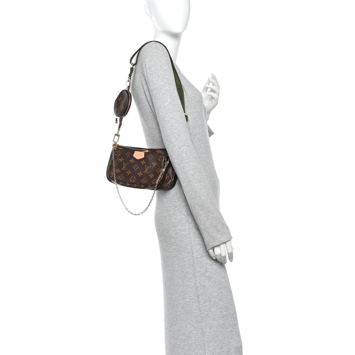 Monogram Multi Pochette Accessories Kaki