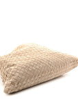 Suede Intrecciato Large Hop Mastice