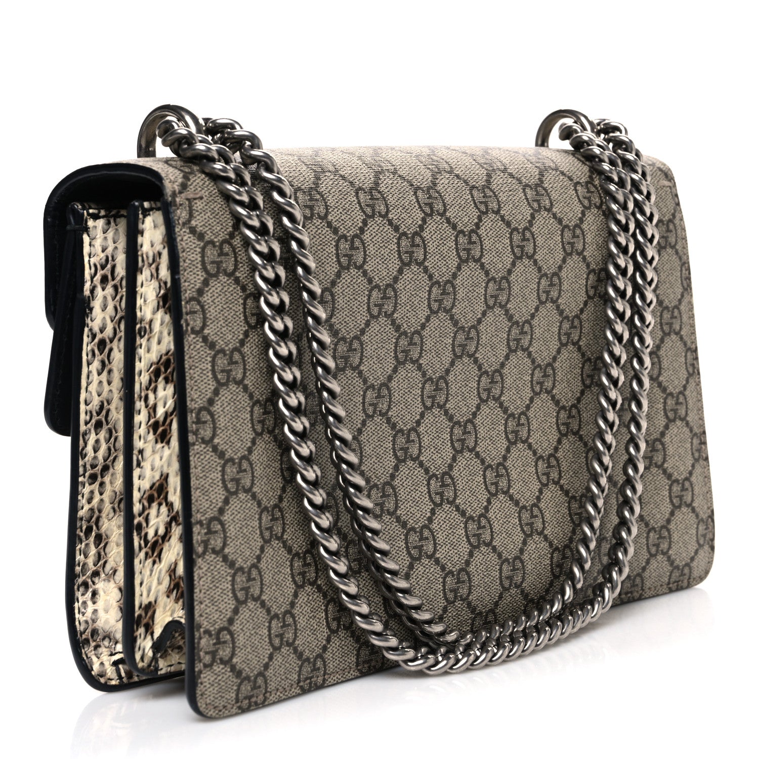 GG Supreme Monogram Elaphe Elephant Embroidered Small Dionysus Shoulder Bag