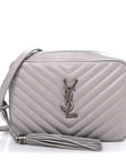 Calfskin Matelasse Monogram Lou Camera Bag Granite