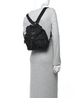 Nylon Vela Medium Backpack Black