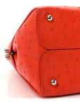 Ostrich Large Open Bar Tote Orange