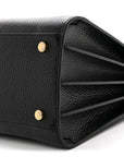 Grained Calfskin Small Sac De Jour Black