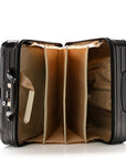 Gloss Polycarbonate Suitcase Compact Brown