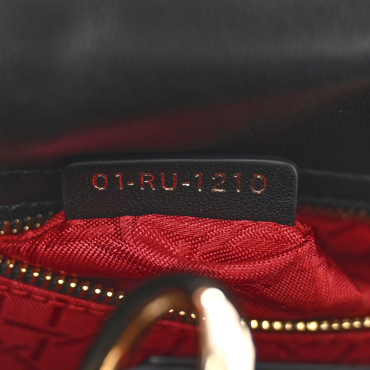 Lambskin Cannage Mini Lady D1OR Black