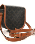 Triomphe Canvas Medium Folco Bag Tan