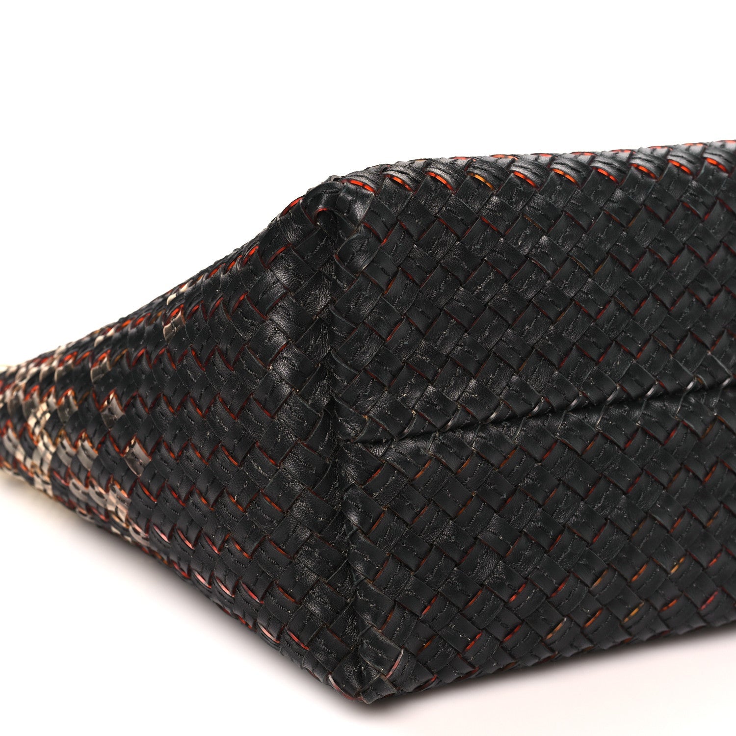 Nappa Intrecciato PVC Medium Cabat Black