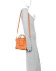 Goatskin Nano Luggage Orange