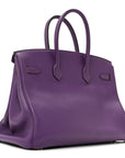 Taurillon Clemence Birkin 35 Ultraviolet