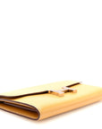 Tadelakt Lizard Constance Long Wallet Sable Cecil