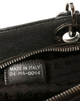 Metallic Calfskin Cannage Stitched Small East West Lady D1OR Bronze