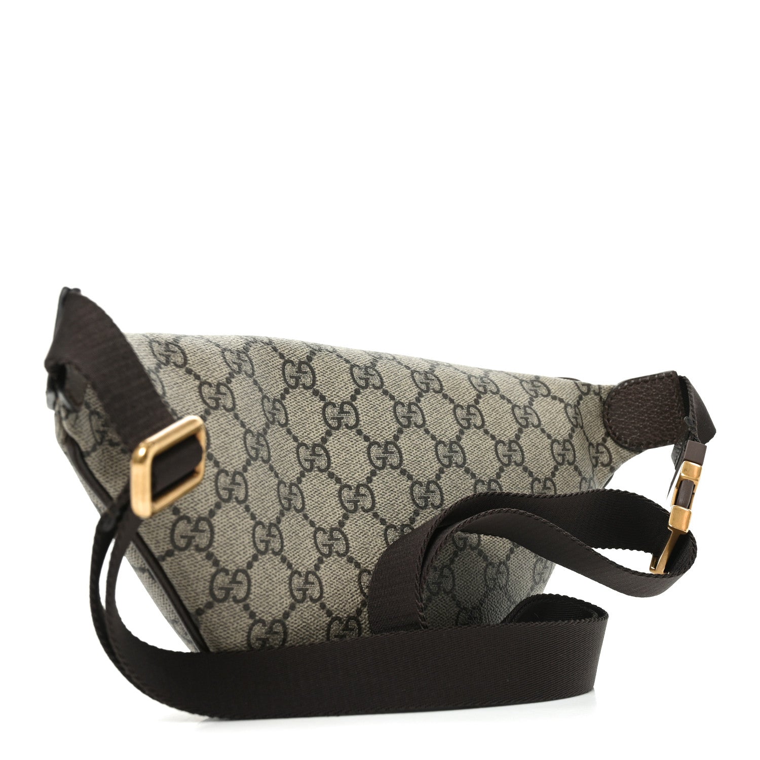 GG Supreme Monogram Web Small Ophidia Belt Bag Beige Ebony New Acero