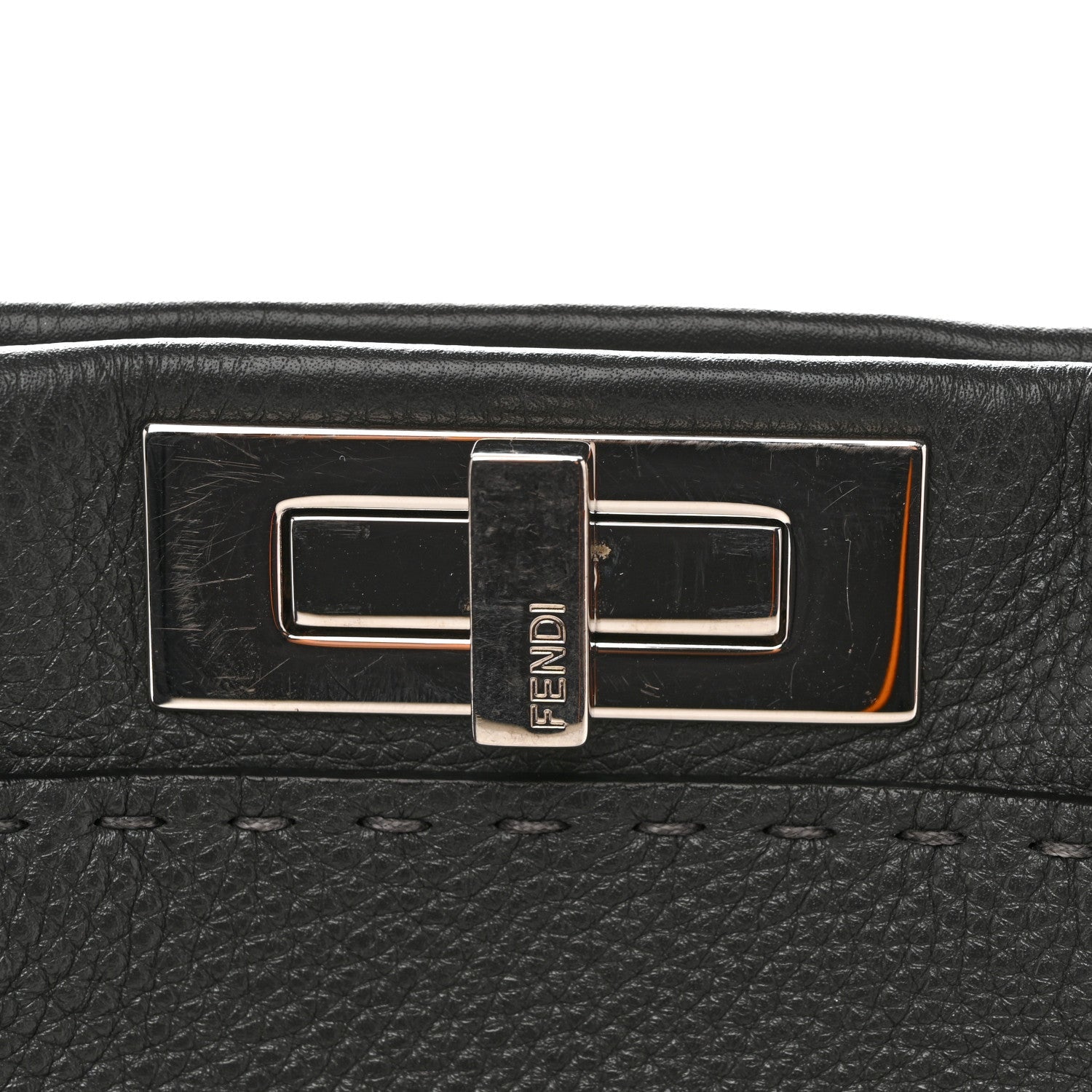 Cuoio Romano Selleria Bi-Color Medium Peekaboo Iconic Satchel Asfalto Latte