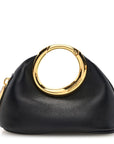 Lambskin Le Porte Calino Ring Top Handle Bag Black