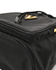 Saffiano Tessuto Nylon Mini Bucket Crossbody Bag Black
