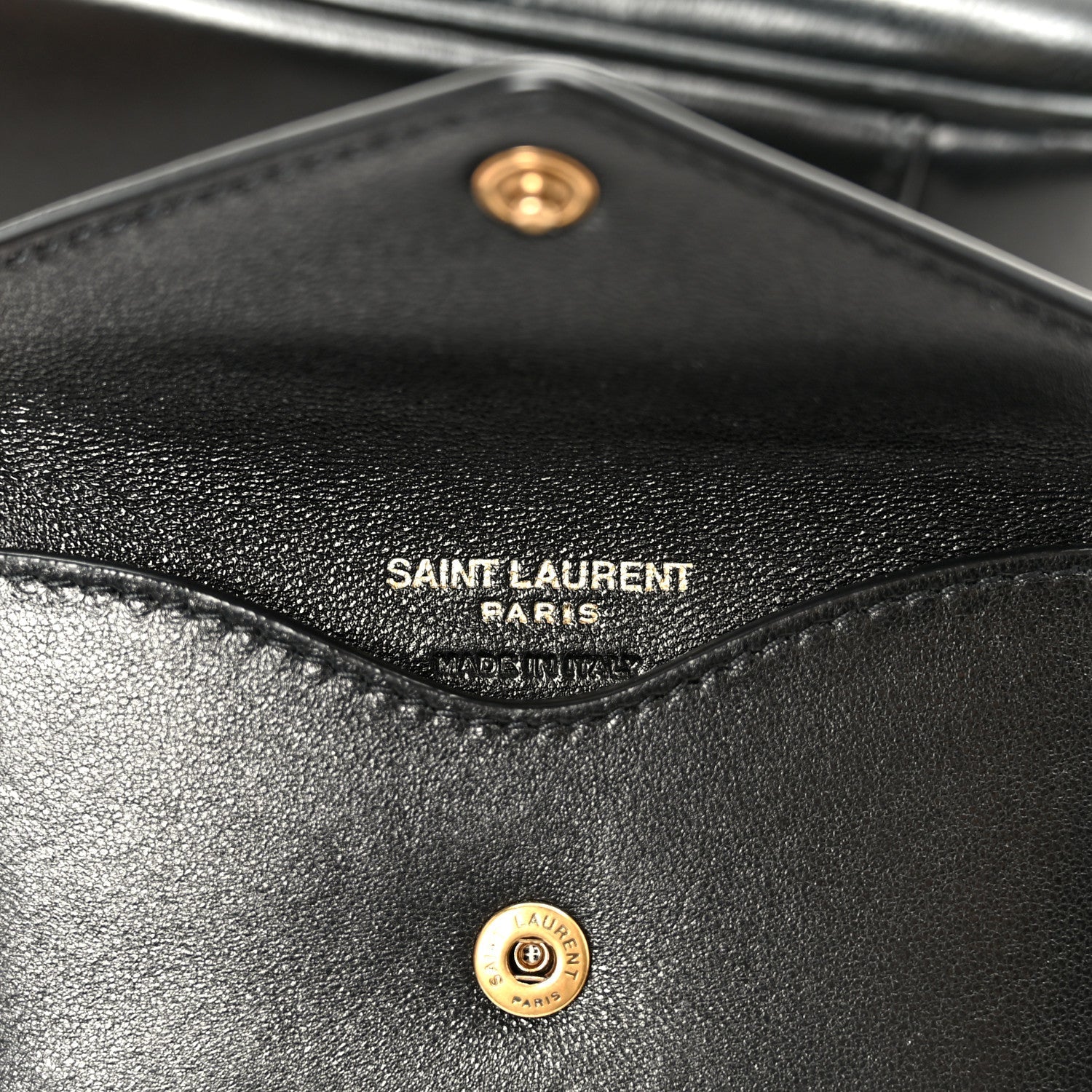 Lambskin Chevron Quilted Mini Loulou Black