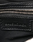 Metallic Agneau Arena Mini Le Cagole Duffle Crossbody Bag Silver