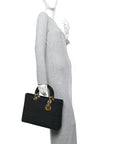 Nylon Cannage Large Lady D1OR Black