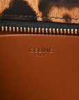 Canvas Calfskin Medium Tilly Triomphe Shoulder Bag Leopard