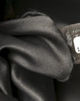 Glazed Calfskin Quilted CC XL Single Flap Black